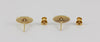 Pendientes en oro amarillo y blanco 18k con diamantes