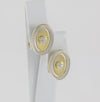 Pendientes en oro amarillo y blanco 18k con diamantes