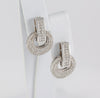 Pendientes en oro blanco 18k con diamantes 1.55 ct