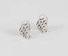 Pendientes en oro blanco 18k con brillantes y zafiros