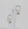 Pendientes en oro blanco 18k con brillantes y zafiros
