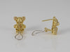 Pendientes Oso en oro 18k 750