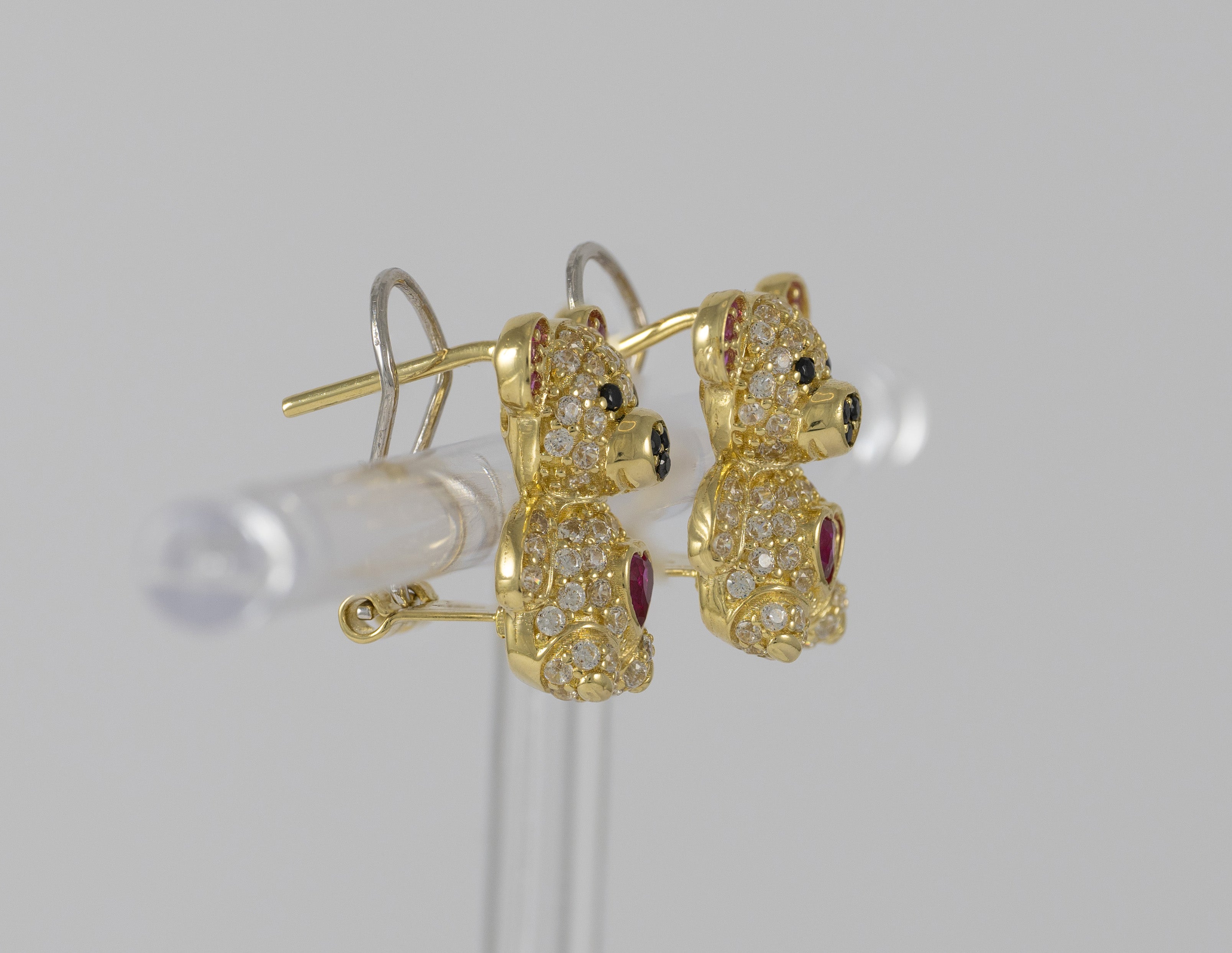 Pendientes Oso en oro 18k 750