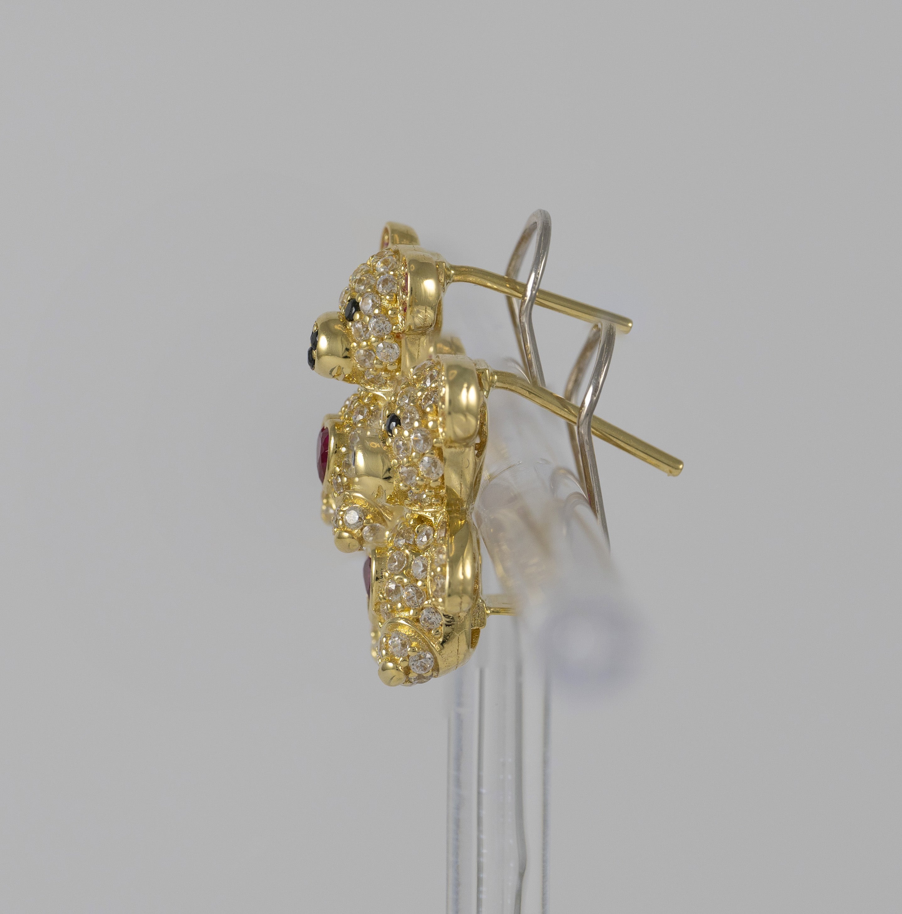 Pendientes Oso en oro 18k 750