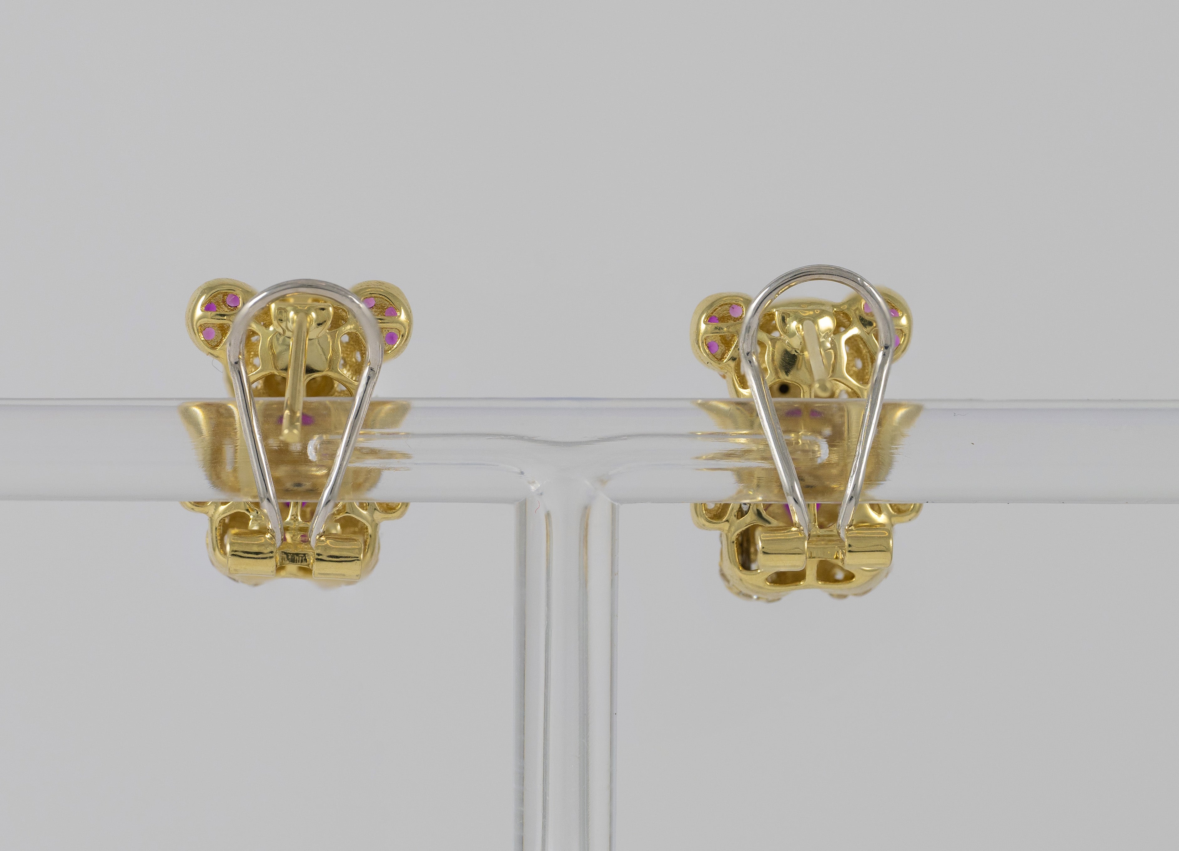 Pendientes Oso en oro 18k 750