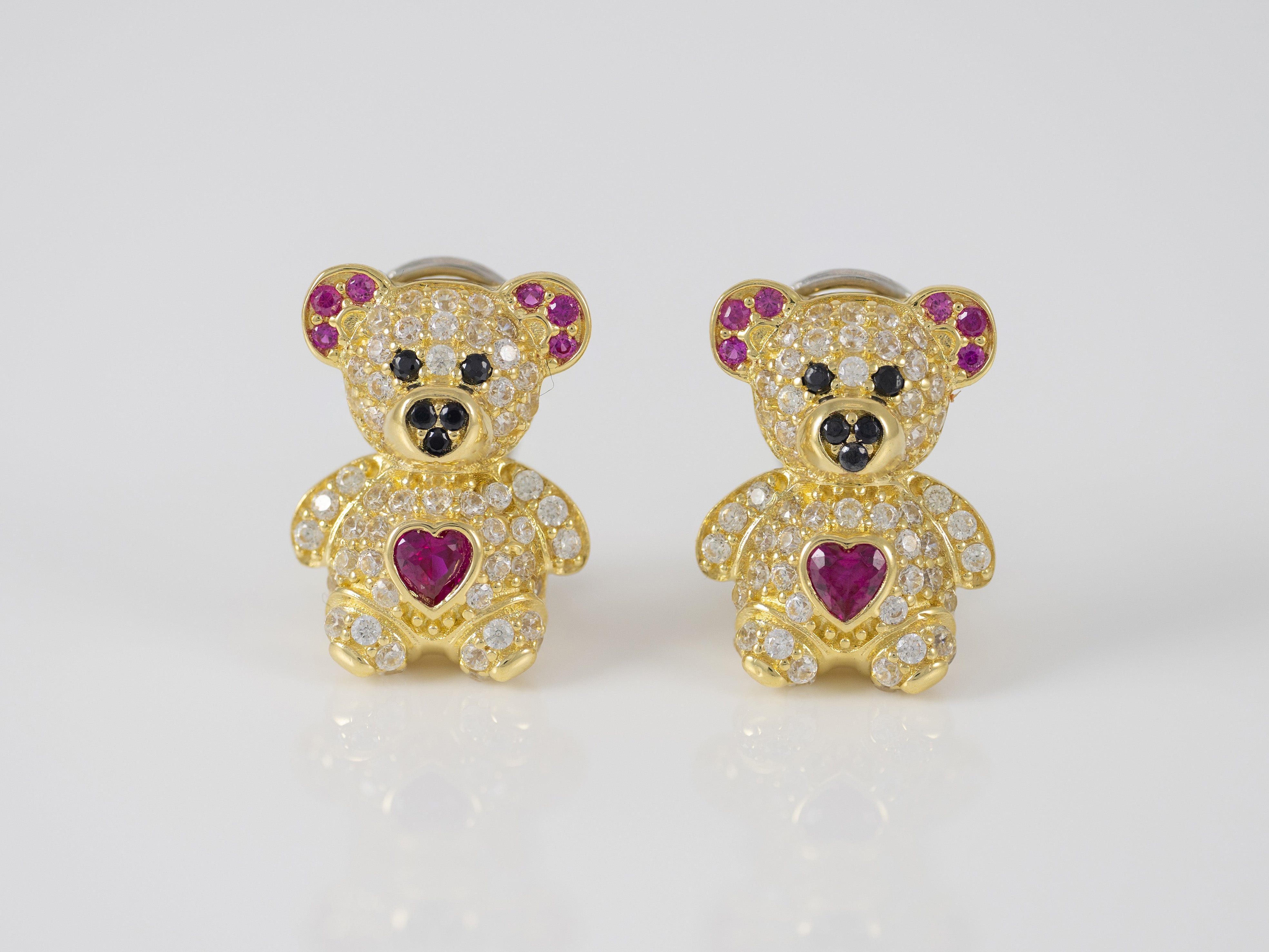 Pendientes Oso en oro 18k 750