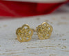 Pendientes Tous Flor en oro amarillo 18k