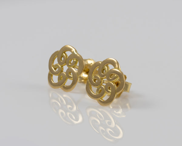 Pendientes Tous Flor en oro amarillo 18k
