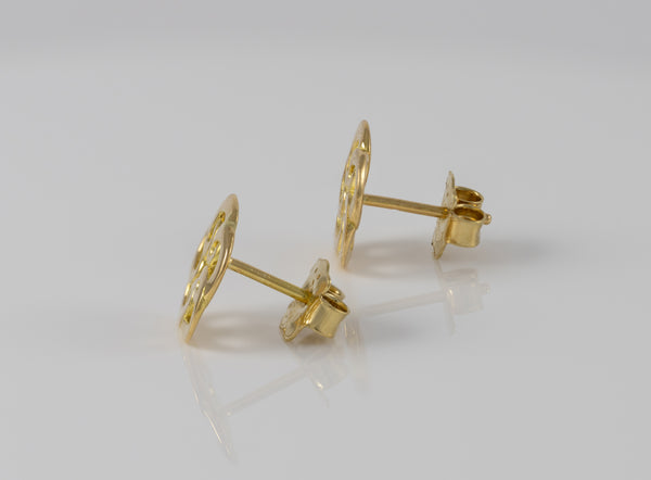 Pendientes Tous Flor en oro amarillo 18k
