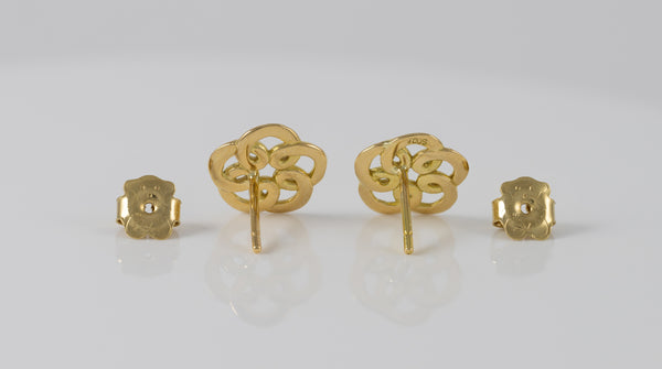 Pendientes Tous Flor en oro amarillo 18k