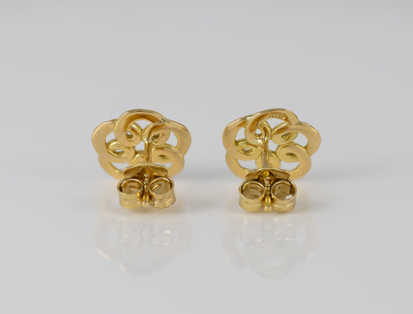 Pendientes Tous Flor en oro amarillo 18k