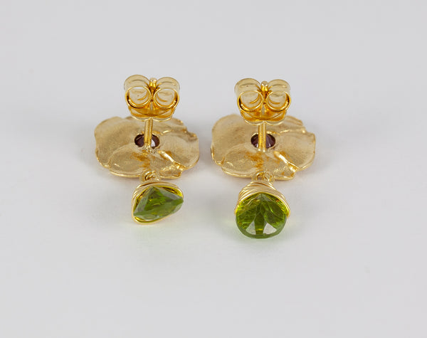 Pendientes Tous en oro amarillo 18k con piedras naturales