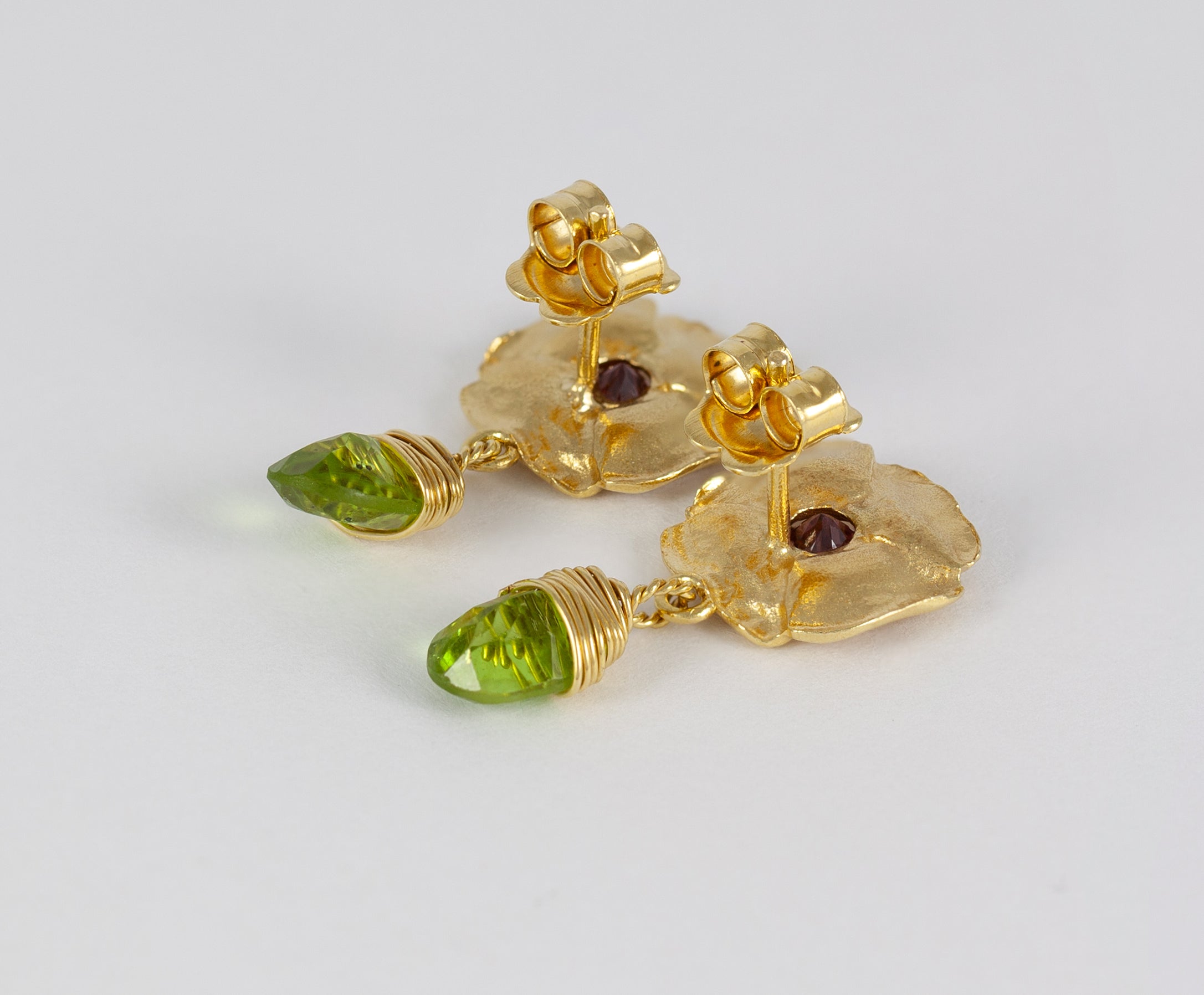 Pendientes Tous en oro amarillo 18k con piedras naturales