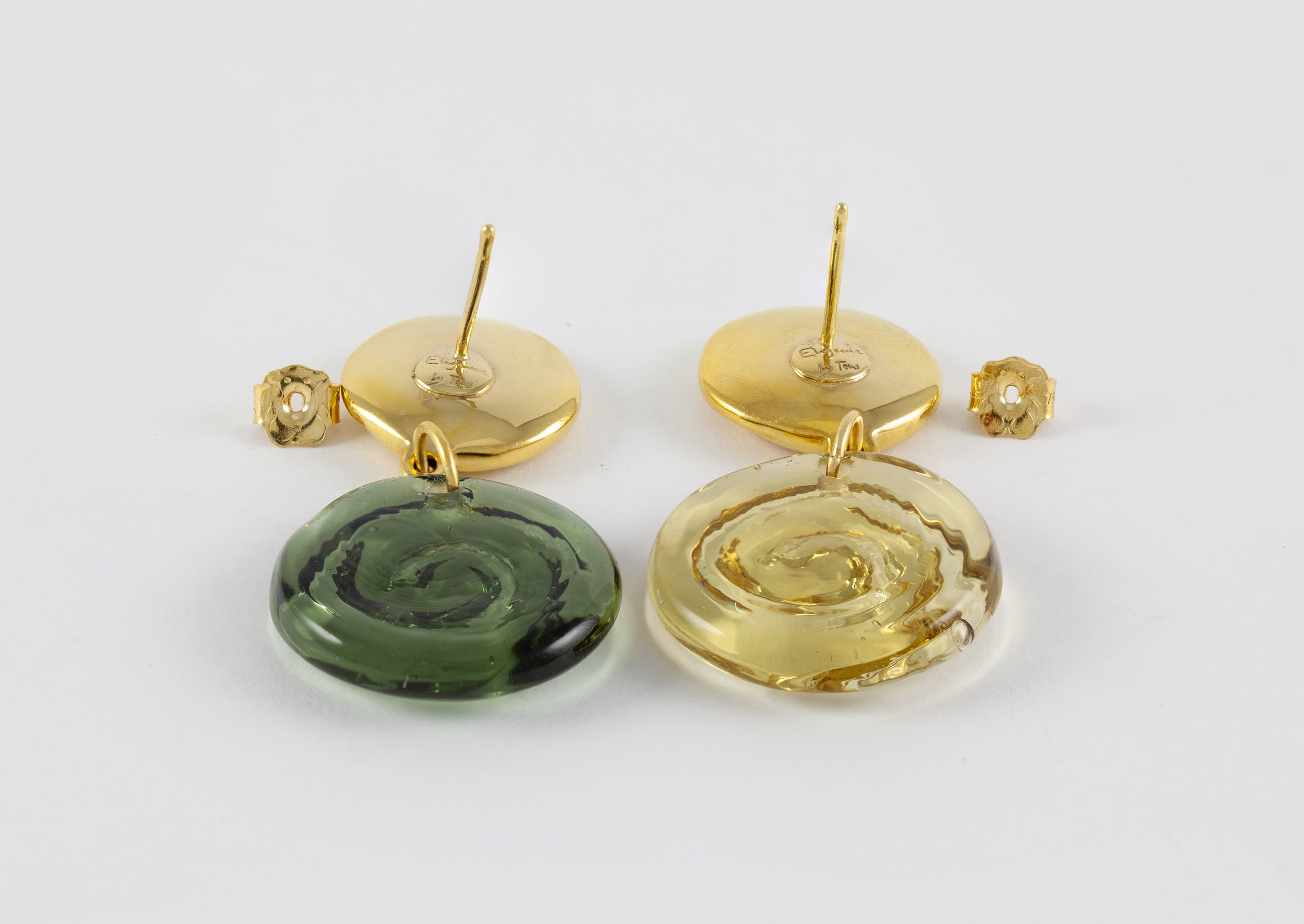 Pendientes Tous en oro amarillo 18k con cristal Eugenia by Tous Iluminada