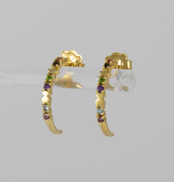 Pendientes Tous en oro amarillo 18k con gemas Virtual Garden