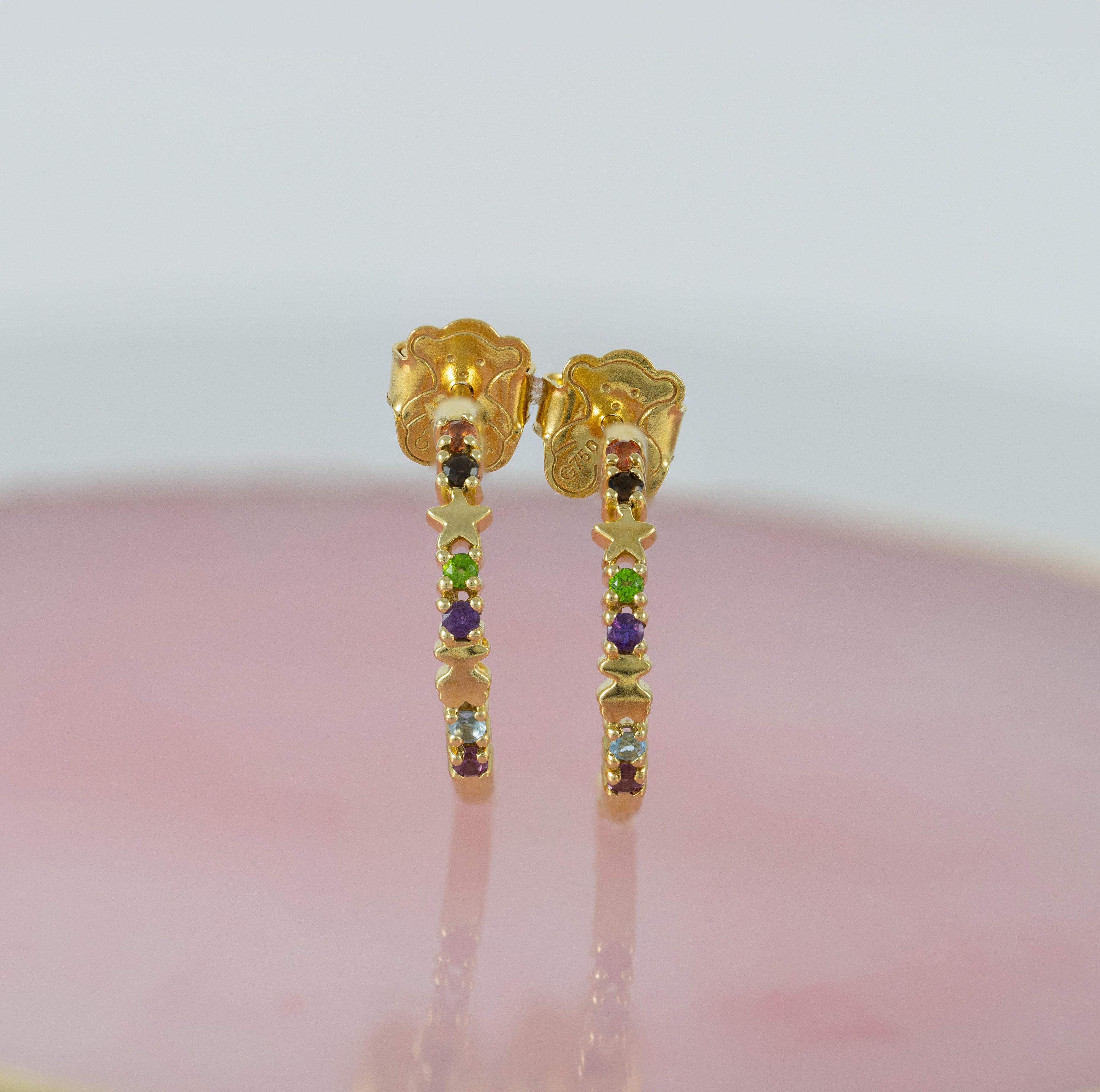 Pendientes Tous en oro amarillo 18k con gemas Virtual Garden