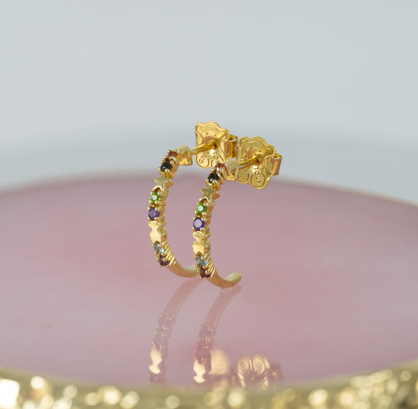 Pendientes Tous en oro amarillo 18k con gemas Virtual Garden