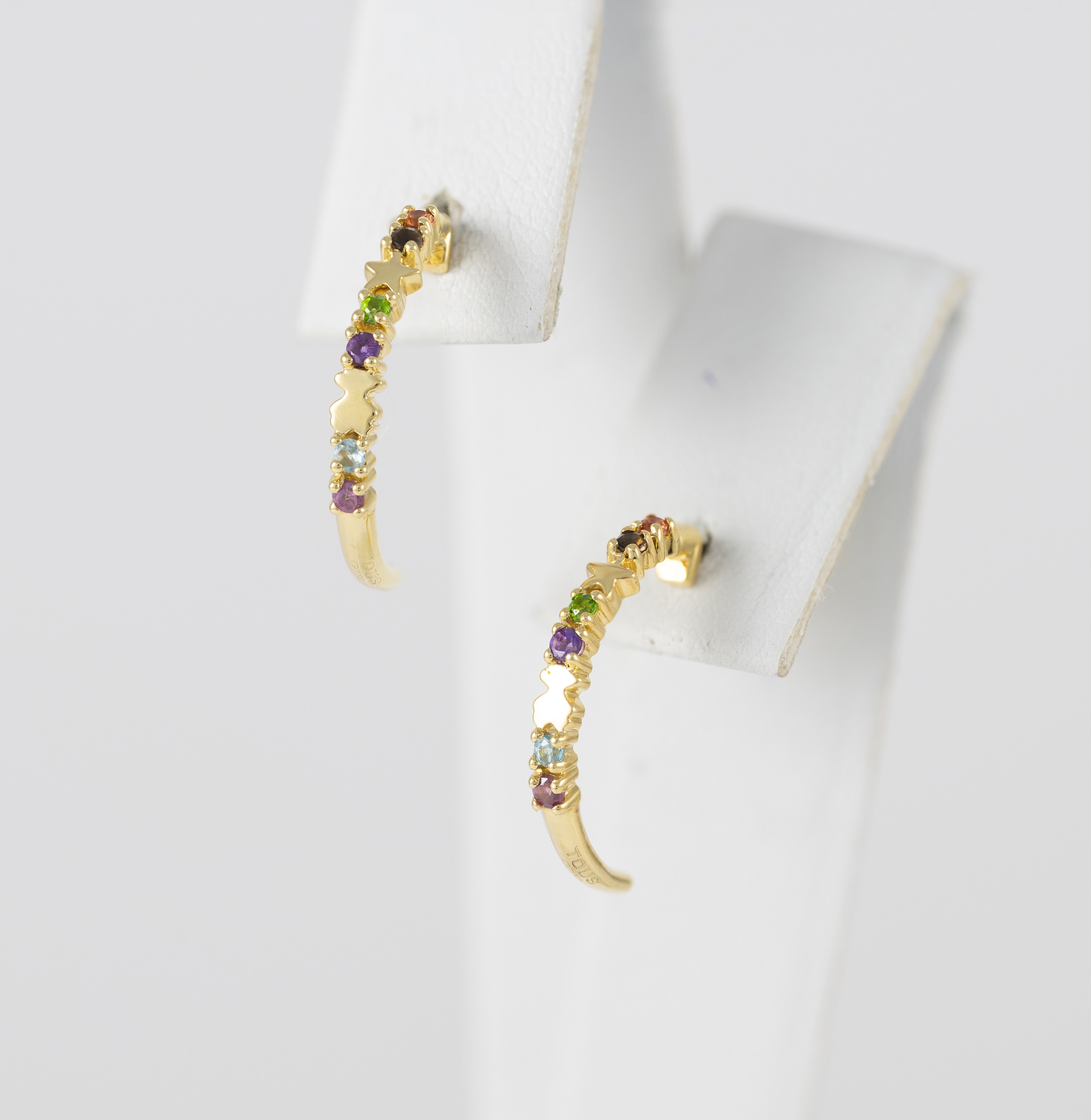 Pendientes Tous en oro amarillo 18k con gemas Virtual Garden