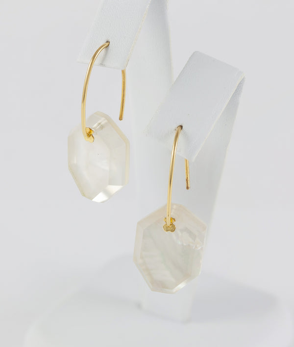 Pendientes Tous en oro amarillo 18k con cristal y nácar