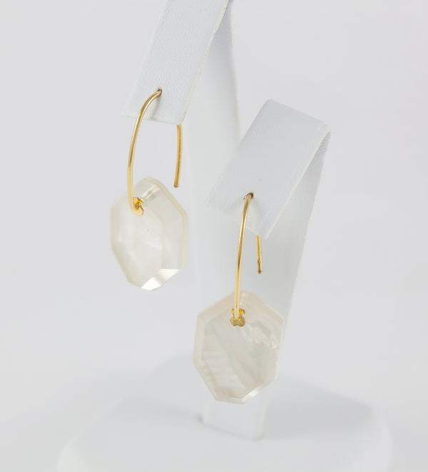 Pendientes Tous en oro amarillo 18k con cristal y nácar