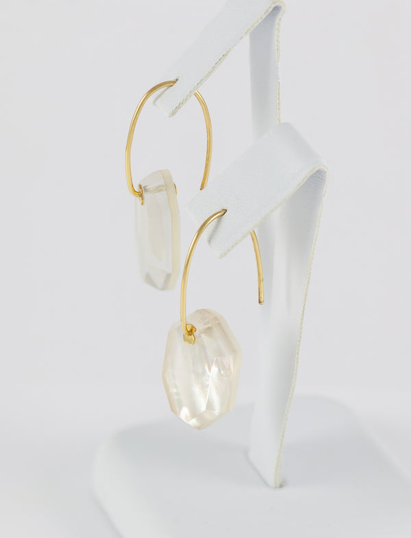 Pendientes Tous en oro amarillo 18k con cristal y nácar
