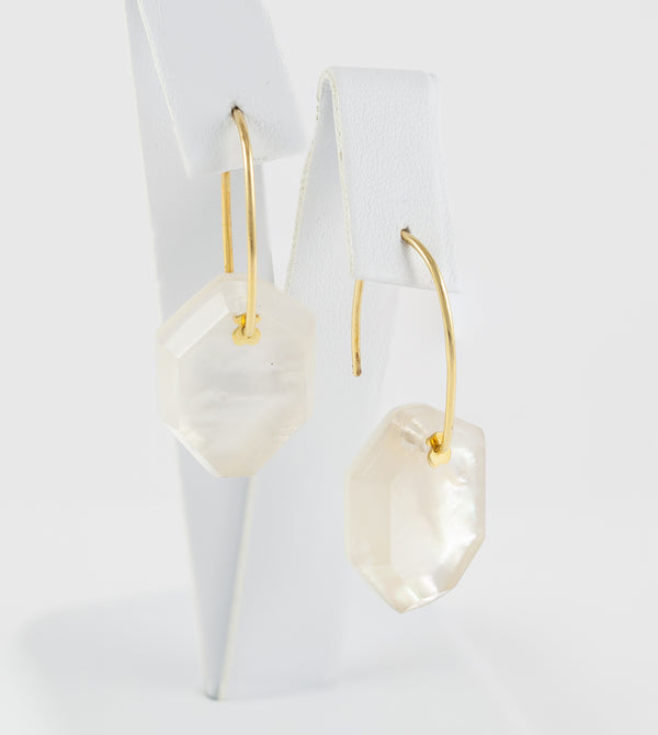 Pendientes Tous en oro amarillo 18k con cristal y nácar