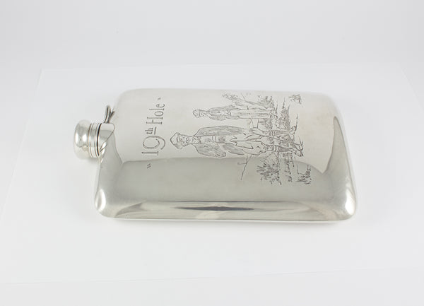 Petaca botella de plata Golf 19th Hole