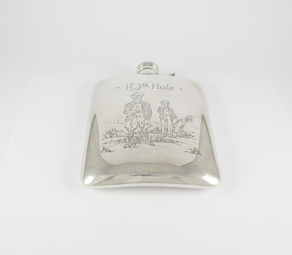 Petaca botella de plata Golf 19th Hole
