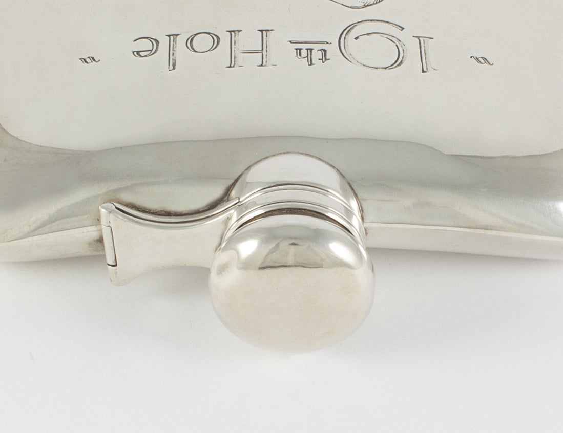 Petaca botella de plata Golf 19th Hole