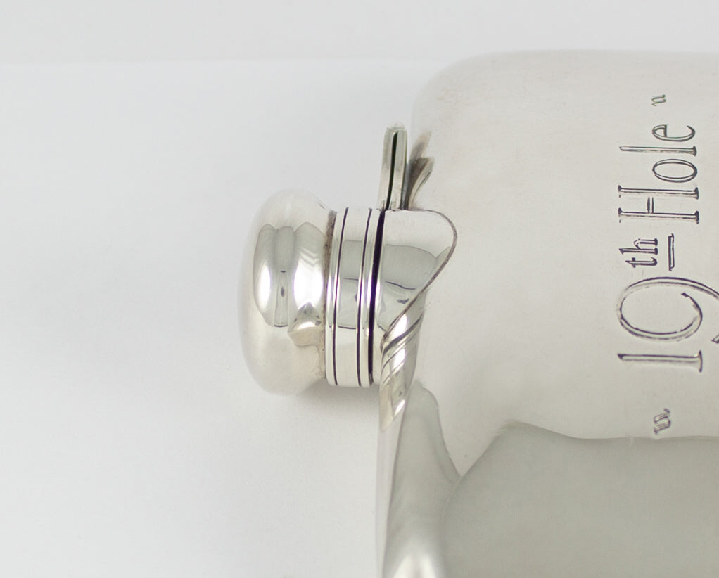 Petaca botella de plata Golf 19th Hole