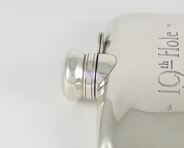 Petaca botella de plata Golf 19th Hole