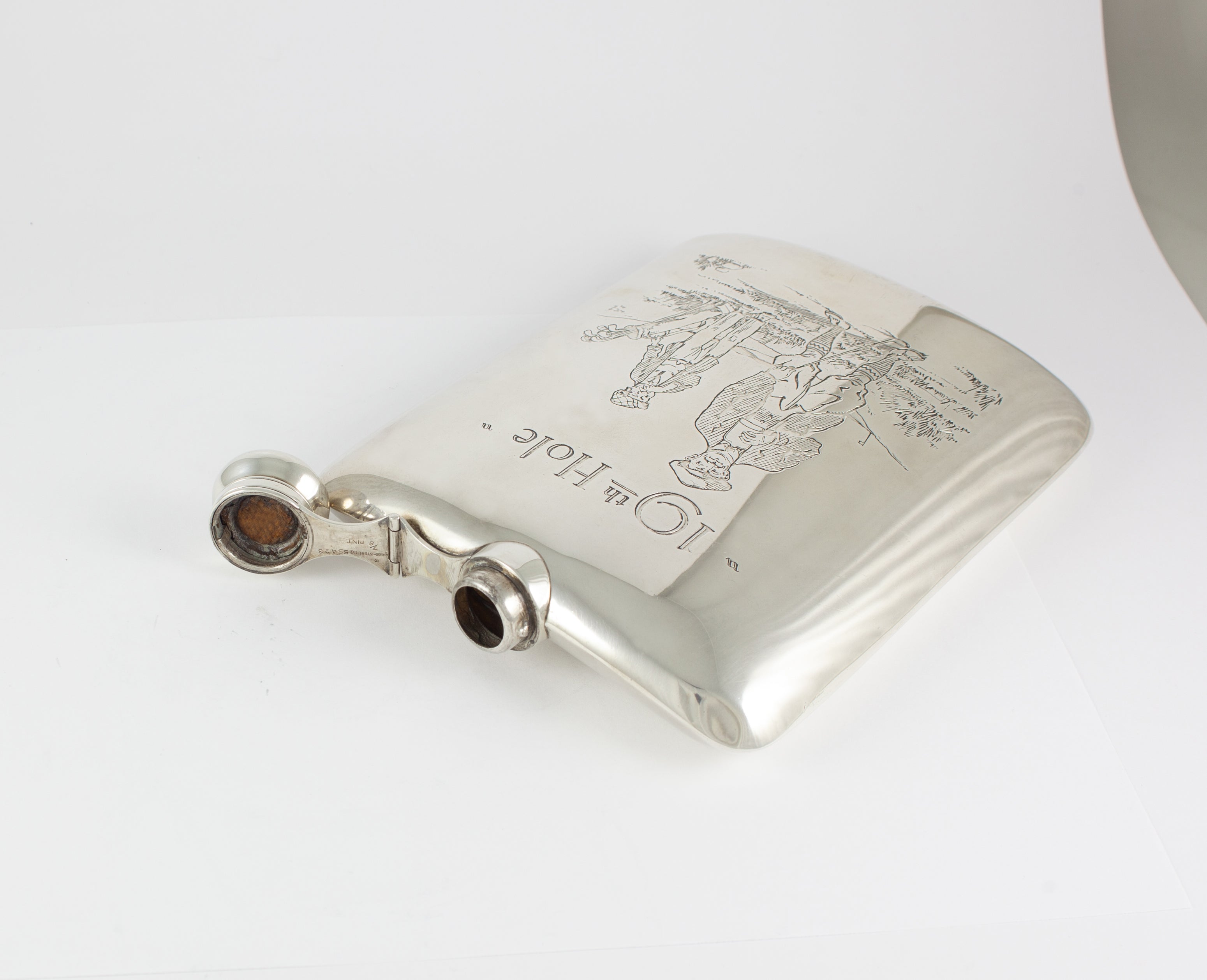 Petaca botella de plata Golf 19th Hole