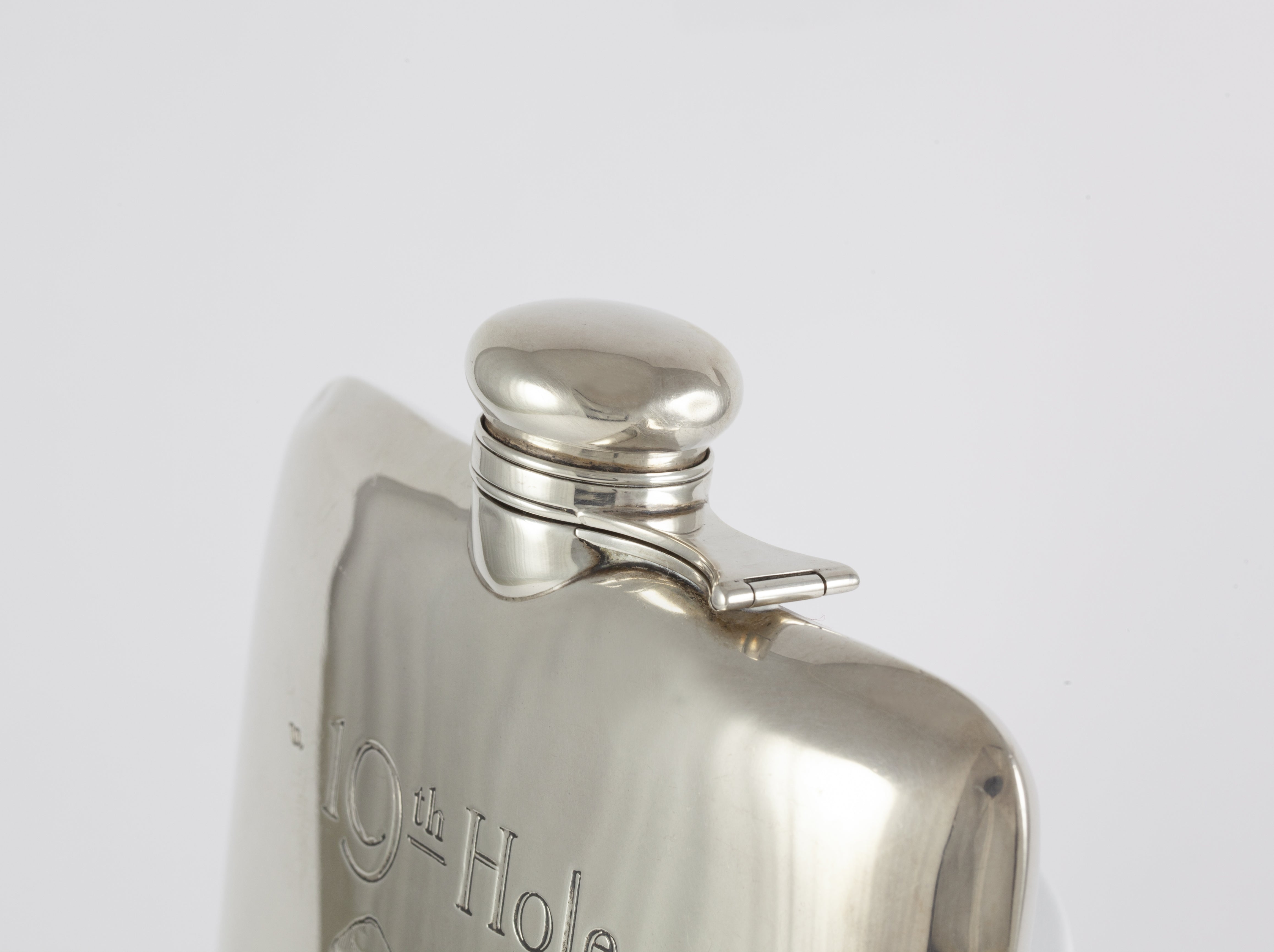 Petaca botella de plata Golf 19th Hole