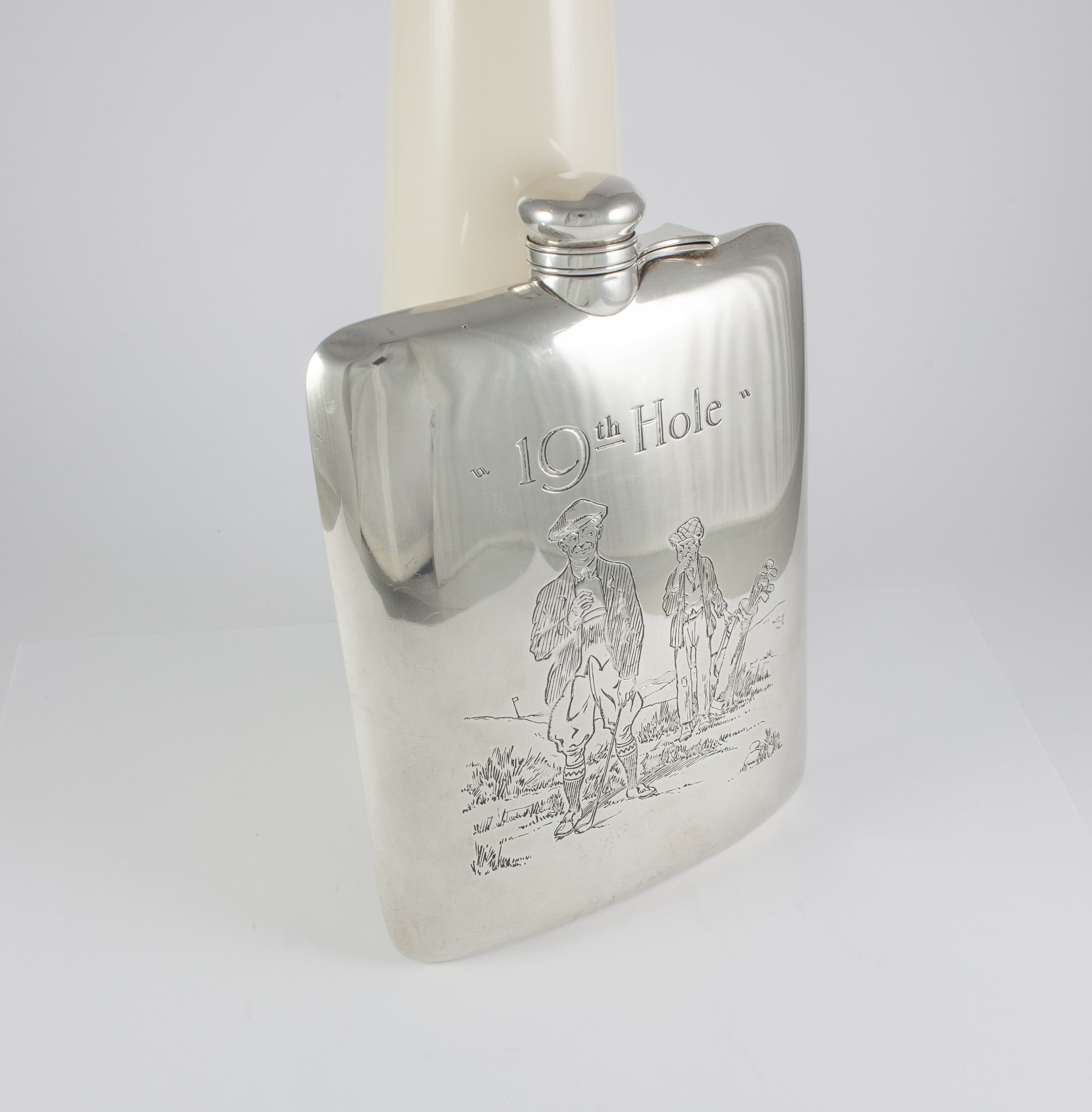 Petaca botella de plata Golf 19th Hole