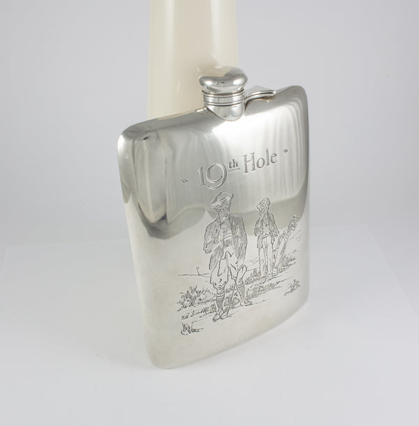 Petaca botella de plata Golf 19th Hole
