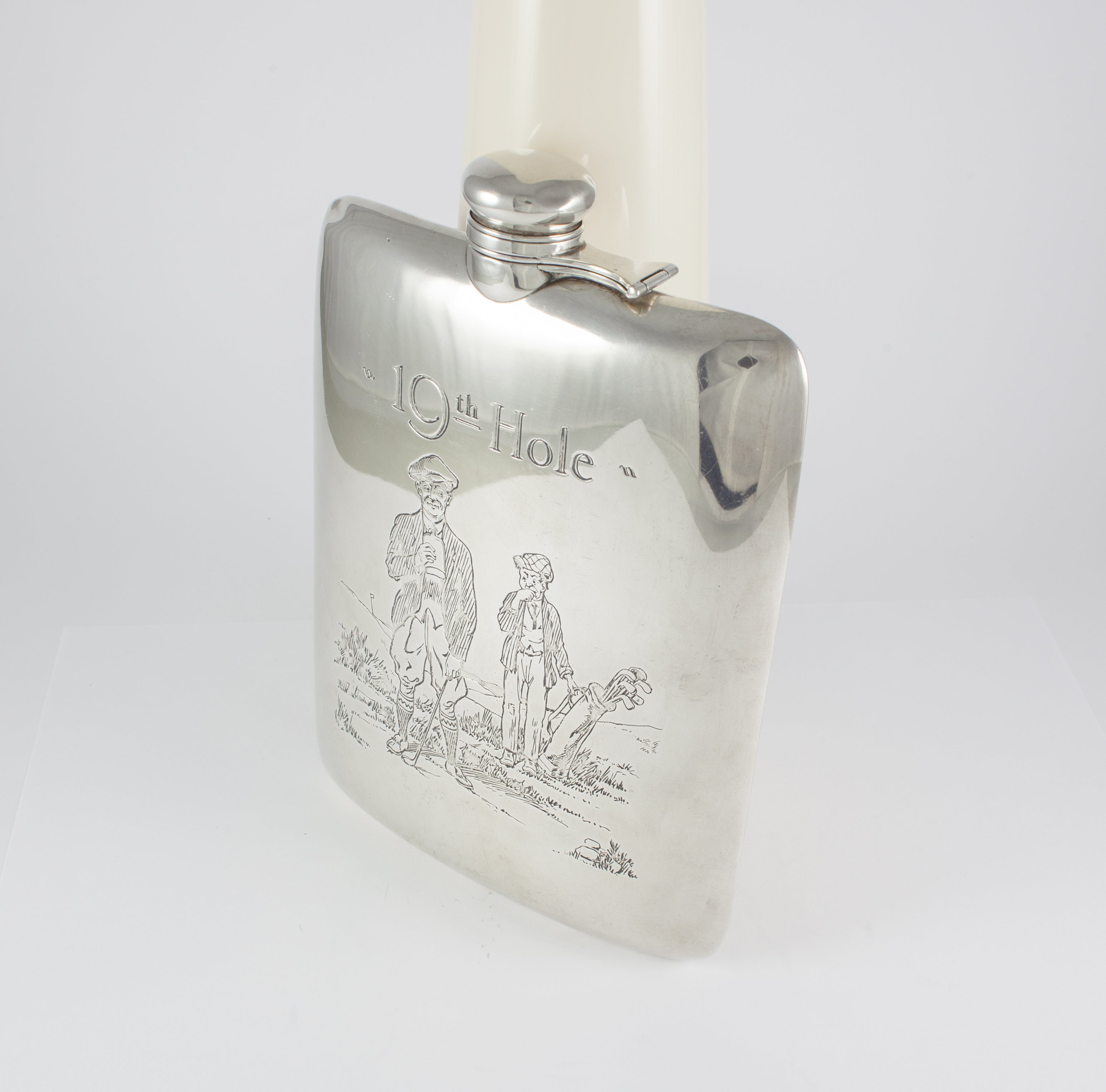 Petaca botella de plata Golf 19th Hole