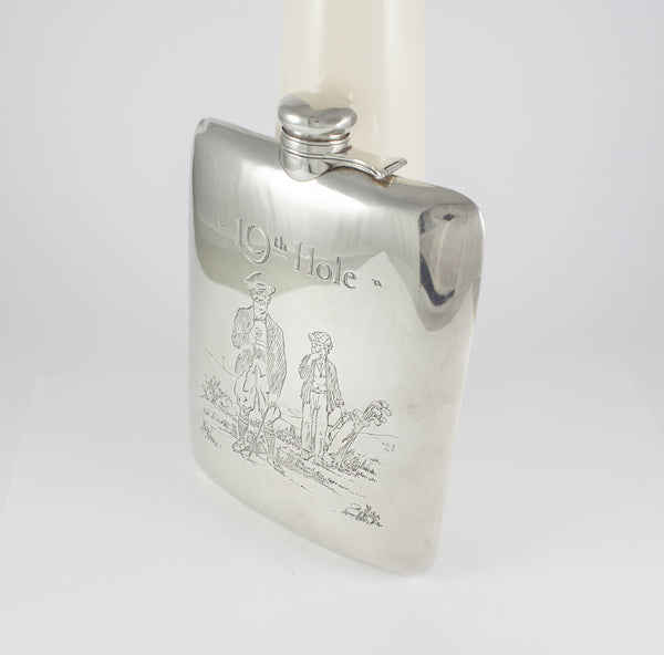 Petaca botella de plata Golf 19th Hole