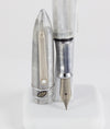 Stipula Model T Fountain Pen Nib Titanium Ice Resin