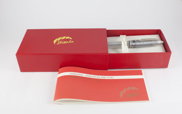 Stipula Model T Fountain Pen Nib Titanium Ice Resin
