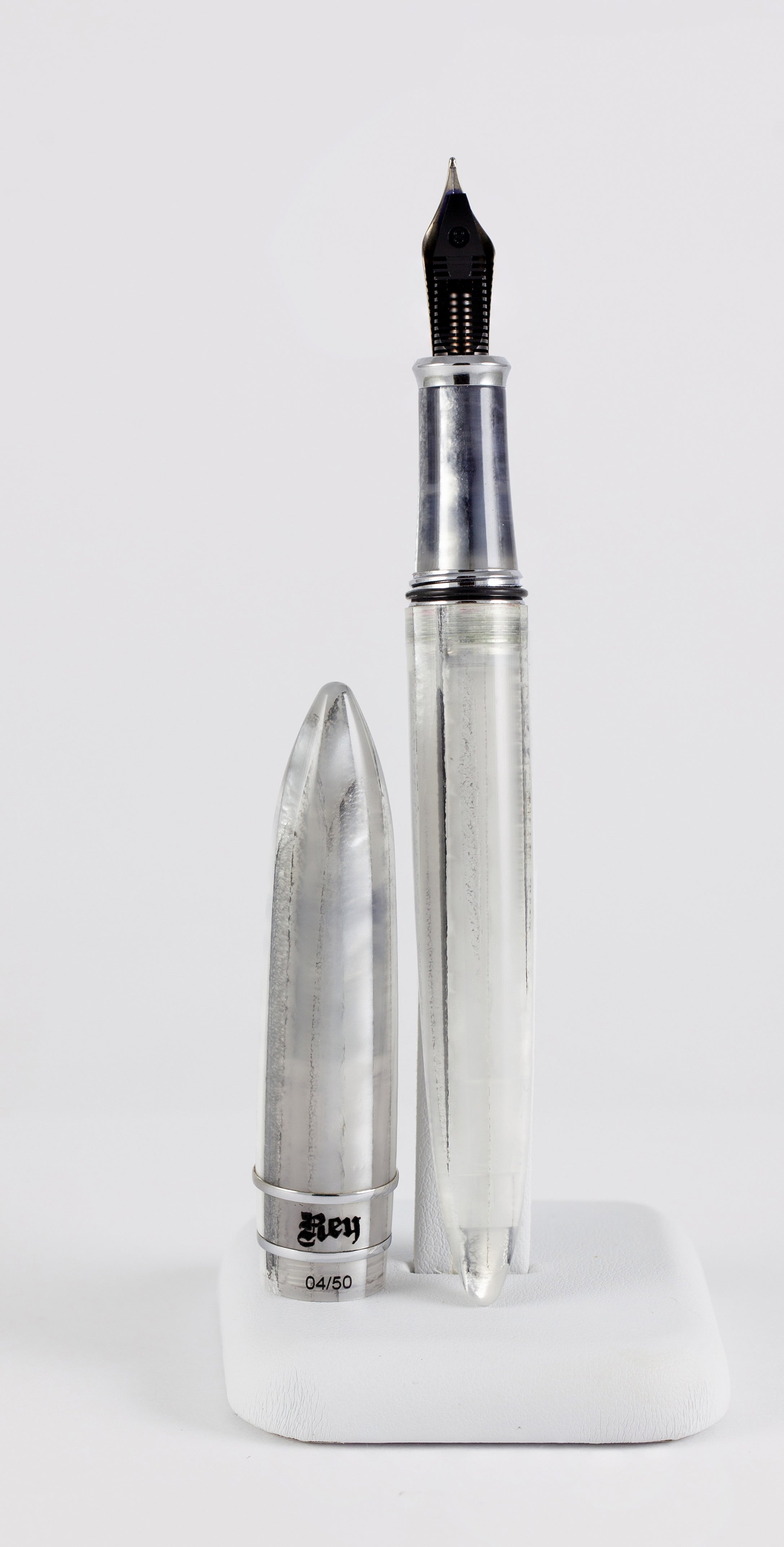 Stipula Model T Fountain Pen Nib Titanium Ice Resin