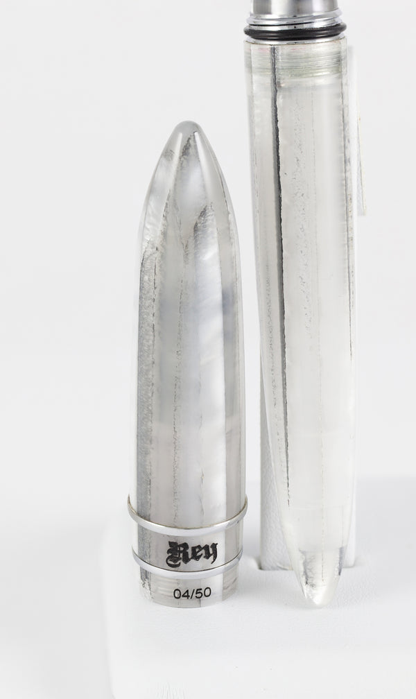 Stipula Model T Fountain Pen Nib Titanium Ice Resin