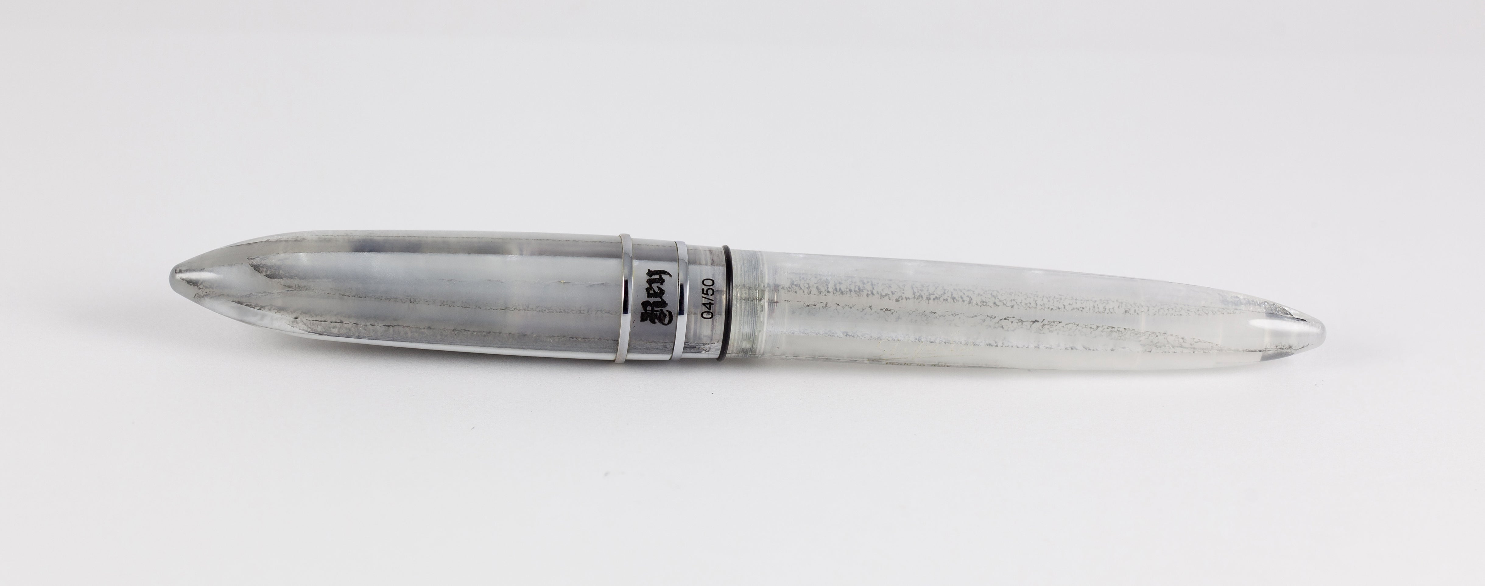 Stipula Model T Fountain Pen Nib Titanium Ice Resin
