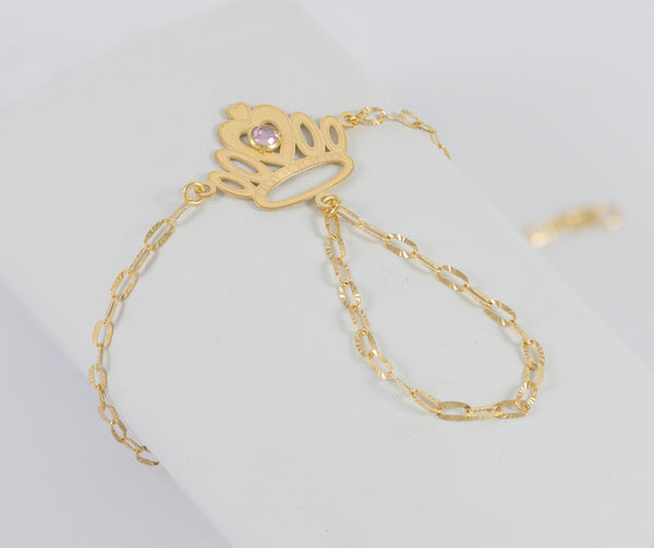 Pulsera pasamanos Corona oro 18k 750