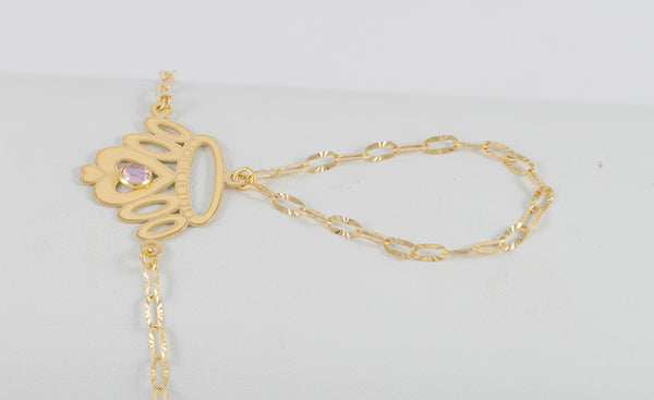 Pulsera pasamanos Corona oro 18k 750