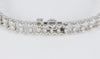 Pulsera en oro blanco 18k y brillantes