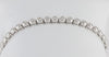Pulsera en oro blanco 18k y brillantes 1 ct