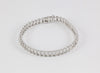 Pulsera en oro blanco 18k y brillantes