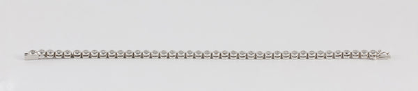 Pulsera en oro blanco 18k y brillantes 1 ct