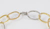 Pulsera en oro blanco y amarillo 18k con diamantes 1 ct
