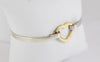 Brazalete Tiffany de plata 925 y oro amarillo 18k